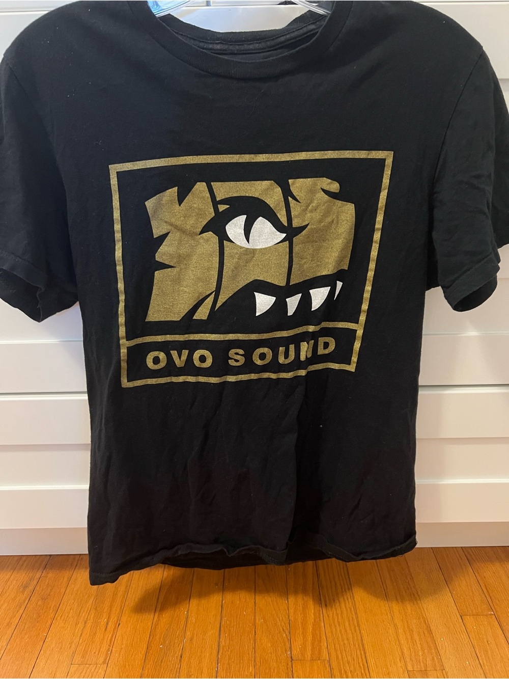 OVO Black T-Shirt with Gold OVO Sound Logo